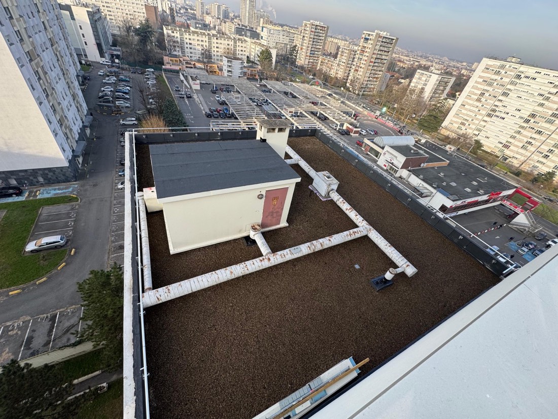 Terrasse accessible après réfection de l'étanchéité